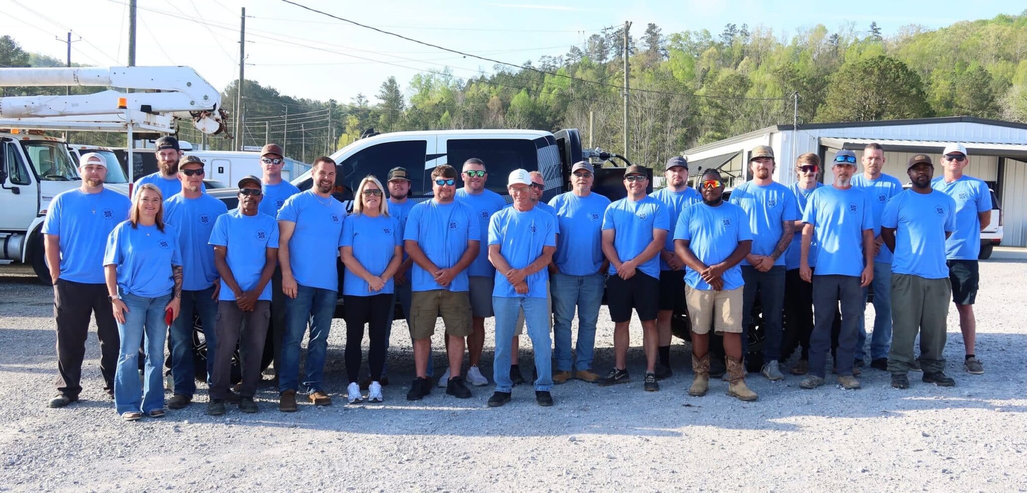 McMichael Waste Services crew at the northeast Alabama yard