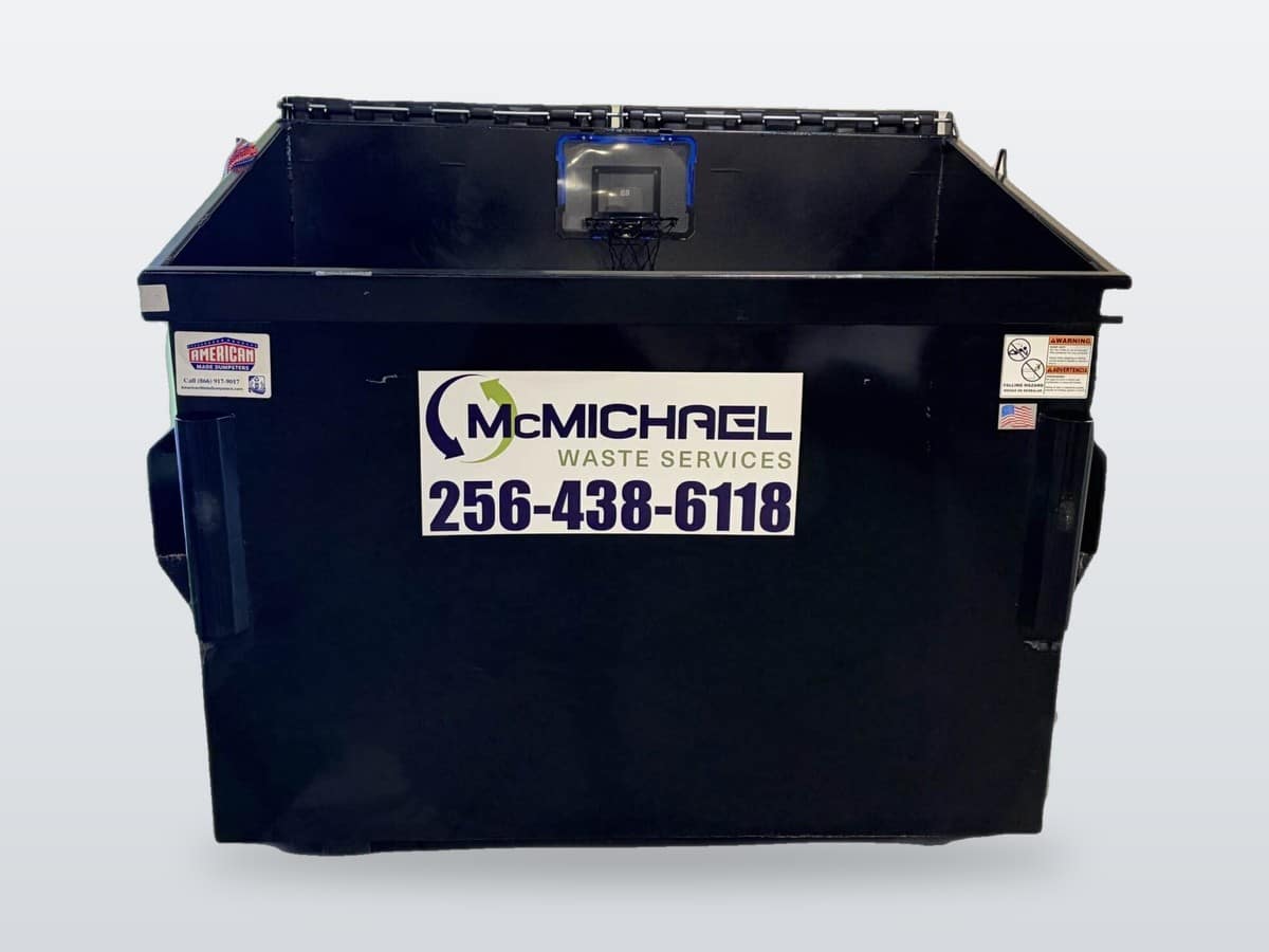 McMichael Waste Services front-load dumpster