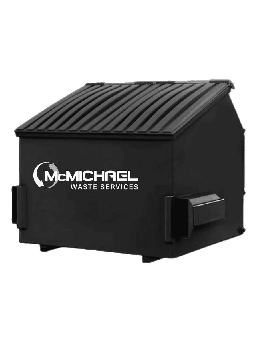 McMichael Waste Services 6-yard front-load dumpster