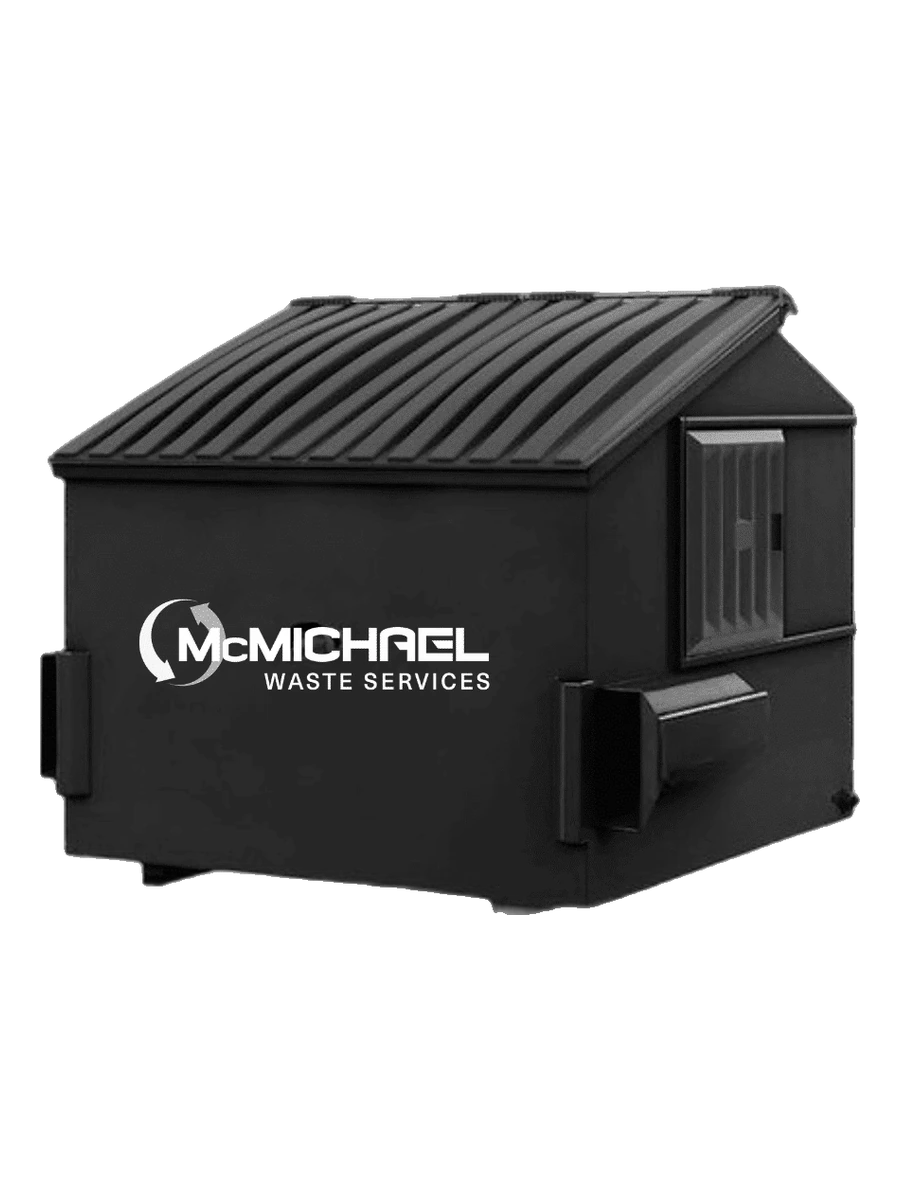 McMichael Waste Services 8-yard front-load dumpster